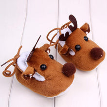Cute Warm Baby Girls Christmas Deer Shoes Sweet Antiskid Toddlers Shoes Infant Toddler Prewalkers UBY