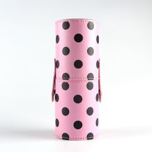 Empty Portable Makeup Brush Round Pen Holder Cosmetic Tool PU Leather Cup Container Solid Colors 6 Optional Case L4 UBY