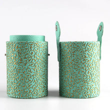 Empty Portable Makeup Brush Round Pen Holder Cosmetic Tool PU Leather Cup Container Solid Colors 6 Optional Case L4 UBY