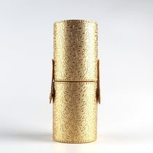 Empty Portable Makeup Brush Round Pen Holder Cosmetic Tool PU Leather Cup Container Solid Colors 6 Optional Case L4 UBY