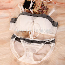 New FashionFree pingBra Set Wrapped Chest Push Up Bra Suit Underwire Bandage Underwear Set UBY