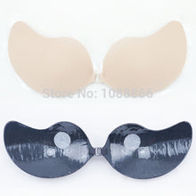 New FashionFree pingWomen Push Up Silicone Bra BH Stick On Invisible Self Adhesive Bras Cup ABCD UBY