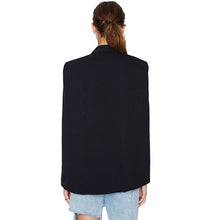 Ladies Women Long Sleeve Lapel Cape Poncho Office Jacket Cloak Blazer Suit Coat P1 UBY