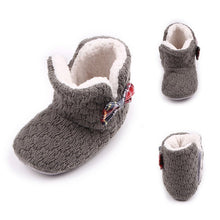 New Winter Warm Baby Shoes First Walkers Baby Boys Girls Ankle Snow Boots Infantil Crochet Knit Baby Shoe UBY