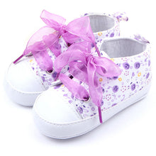 born 0-12 Months Toddler Baby Girls Crib Shoes Soft Sole Anti-slip Floral Walk Sneaker First Walkers UBY