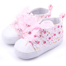 born 0-12 Months Toddler Baby Girls Crib Shoes Soft Sole Anti-slip Floral Walk Sneaker First Walkers UBY