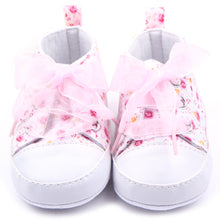 born 0-12 Months Toddler Baby Girls Crib Shoes Soft Sole Anti-slip Floral Walk Sneaker First Walkers UBY