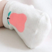 born Baby Infant Unisex Ankle Socks Pear Print Cotton Anti-slip Socks Crib Shoes Y2 UBY