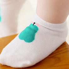 born Baby Infant Unisex Ankle Socks Pear Print Cotton Anti-slip Socks Crib Shoes Y2 UBY