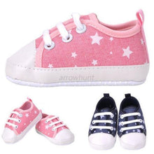 Newborn Baby Toddler Boys Girls Soft Sole Kids Shoes Canvas Prewalker Lace Up Sneaker 0-18M UBY