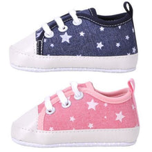 Newborn Baby Toddler Boys Girls Soft Sole Kids Shoes Canvas Prewalker Lace Up Sneaker 0-18M UBY