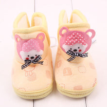 born Boys Girls Cartoon Prewalker Fleece Boots Baby Toddler Indoor Crib Shoes PY5 UBY