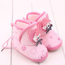 born Boys Girls Cartoon Prewalker Fleece Boots Baby Toddler Indoor Crib Shoes PY5 UBY