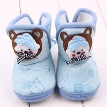 born Boys Girls Cartoon Prewalker Fleece Boots Baby Toddler Indoor Crib Shoes PY5 UBY