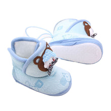 born Boys Girls Cartoon Prewalker Fleece Boots Baby Toddler Indoor Crib Shoes PY5 UBY