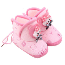 born Boys Girls Cartoon Prewalker Fleece Boots Baby Toddler Indoor Crib Shoes PY5 UBY