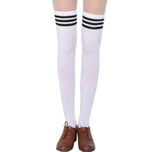 est Thigh High Sexy Cotton Women's Striped Over Knee Girl Lady Stockings P16 UBY