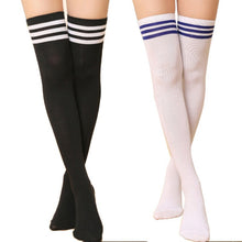 est Thigh High Sexy Cotton Women's Striped Over Knee Girl Lady Stockings P16 UBY