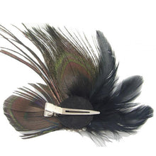 Peacock Feather Rhinestone Hairpin Hair Clips Dance Party Wedding Hair Band Wear UBY