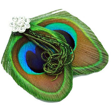 Peacock Feather Rhinestone Hairpin Hair Clips Dance Party Wedding Hair Band Wear UBY