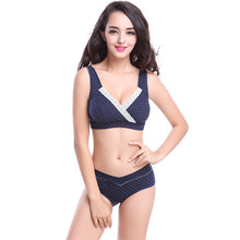 Pregnant Women Nursing Bra Breastfeeding Dot Crossover Maternity Underwear 34-40BC UBY