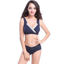 Pregnant Women Nursing Bra Breastfeeding Dot Crossover Maternity Underwear 34-40BC UBY