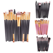 15Pcs Makeup Set Powder Foundation Eyeshadow Eyeliner Lip Cosmetic Brushes UBY