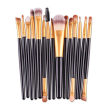 15Pcs Makeup Set Powder Foundation Eyeshadow Eyeliner Lip Cosmetic Brushes UBY