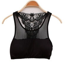 Sexy Lace Mesh Boob Tube Bra Bustier Bralet Crop Top Women Corset Bra Vest Bandeau Black White New UBY