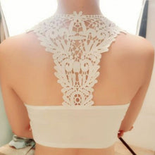 Sexy Lace Mesh Boob Tube Bra Bustier Bralet Crop Top Women Corset Bra Vest Bandeau Black White New UBY