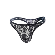 Sexy Men Underwear Lace Tanga Pouch Briefs Underpants Jacquard Lingerie G-String UBY