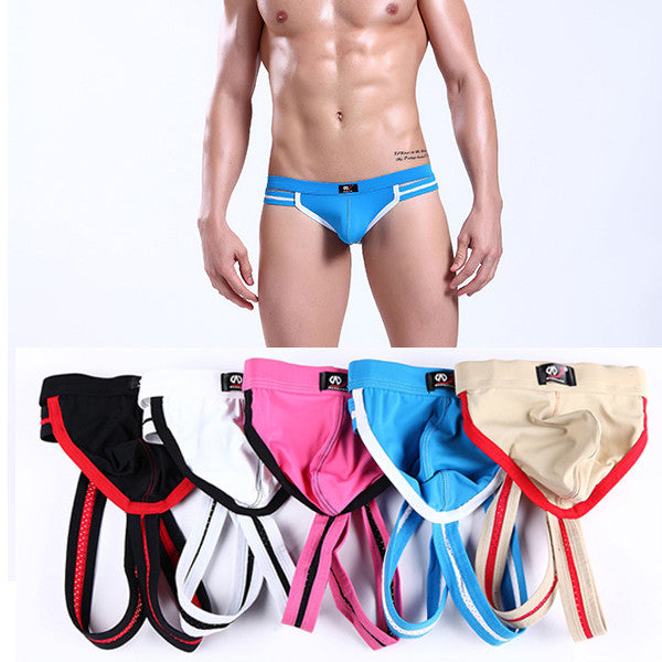 Sexy Men's Hole Thong Jockstrap Open Back Gay G-string Briefs Underpant Underwears  UBY