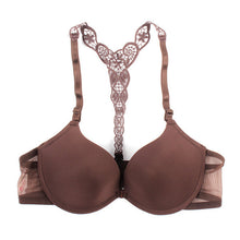 Sexy Push Up Bras for Women Front Closure Lace Racer Back Racerback Bra Smooth 32-36B PY4 Y3 UBY