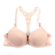 Sexy Push Up Bras for Women Front Closure Lace Racer Back Racerback Bra Smooth 32-36B PY4 Y3 UBY