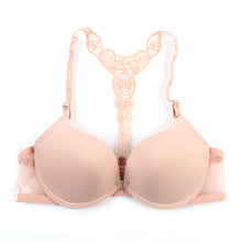 Sexy Push Up Bras for Women Front Closure Lace Racer Back Racerback Bra Smooth 32-36B PY4 Y3 UBY