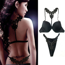 Sexy Women Front Closure Lace Racer Back Racerback Push Up Seamless Bra Set 32-34B UBY