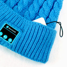 Soft Warm Beanies Hats for Women Wireless Bluetooth Smart Caps Headphone Headset Speaker Mic UBY