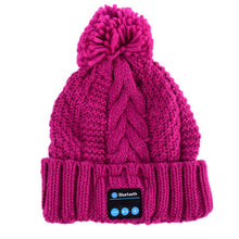 Soft Warm Beanies Hats for Women Wireless Bluetooth Smart Caps Headphone Headset Speaker Mic UBY