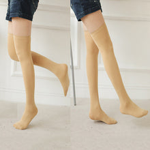 Solid Color Women Lady Girl Thigh High Stockings Over Knee Cotton Long Stocking  UBY