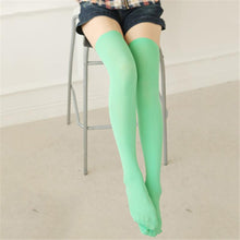 Solid Color Women Lady Girl Thigh High Stockings Over Knee Cotton Long Stocking  UBY