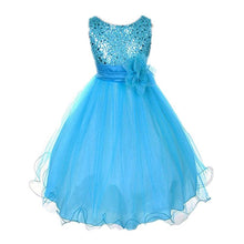 Baby Dresses Girls Sequin Flower Bowknot Birthday Wedding Party Tutu Dress Girl Vestido PY2 UBY