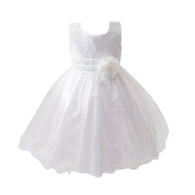 Baby Dresses Girls Sequin Flower Bowknot Birthday Wedding Party Tutu Dress Girl Vestido PY2 UBY