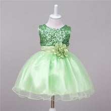 Baby Dresses Girls Sequin Flower Bowknot Birthday Wedding Party Tutu Dress Girl Vestido PY2 UBY
