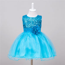 Baby Dresses Girls Sequin Flower Bowknot Birthday Wedding Party Tutu Dress Girl Vestido PY2 UBY