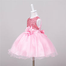 Baby Dresses Girls Sequin Flower Bowknot Birthday Wedding Party Tutu Dress Girl Vestido PY2 UBY