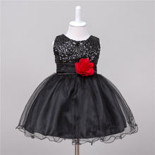 Baby Dresses Girls Sequin Flower Bowknot Birthday Wedding Party Tutu Dress Girl Vestido PY2 UBY