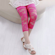 Summer Baby Kids Girls Cropped Leggings Lace Floral Casual 3 4 Capri Pants Trousers 2-7Y HT UBY