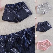 Toddler 2-6 Y Kids Girl Sequins Shorts Short Pants Tie Bow Elastic Waist Trousers PY1 UBY