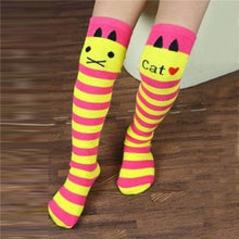 Toddlers Kids Girls Knee High Socks School Cotton Tights Striped Stockings for Girls 1-8YUBY