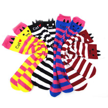 Toddlers Kids Girls Knee High Socks School Cotton Tights Striped Stockings for Girls 1-8YUBY